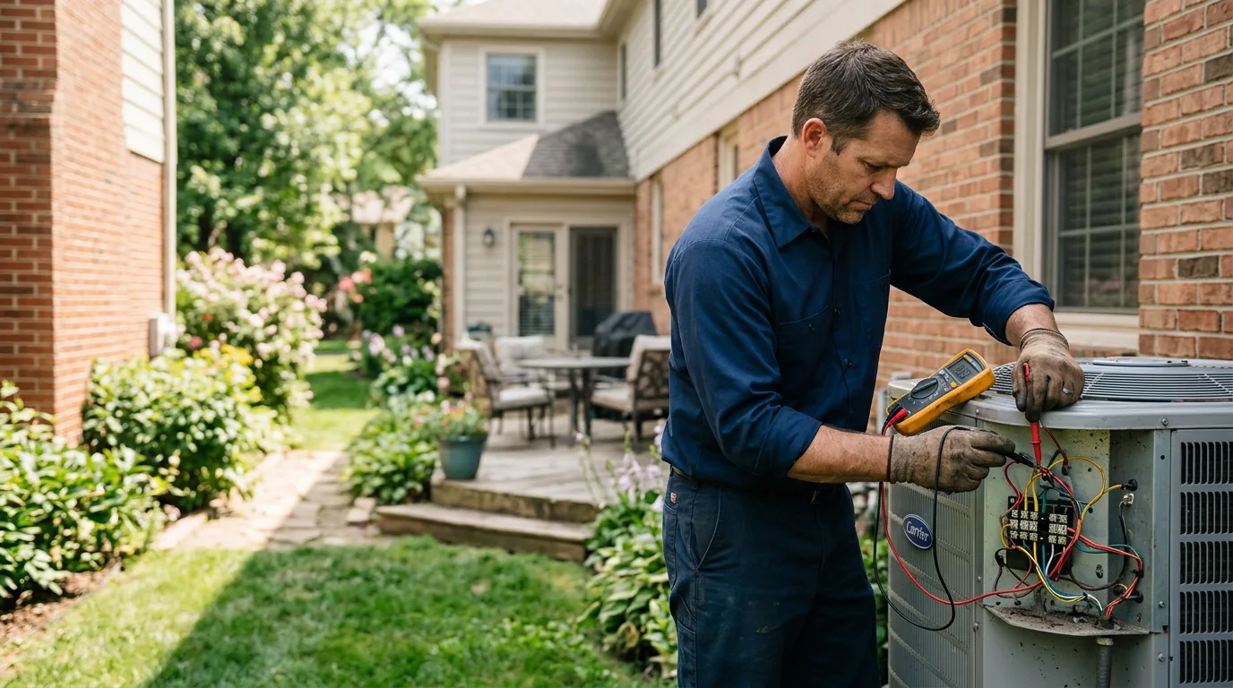 HVAC technician working near West Point, KY